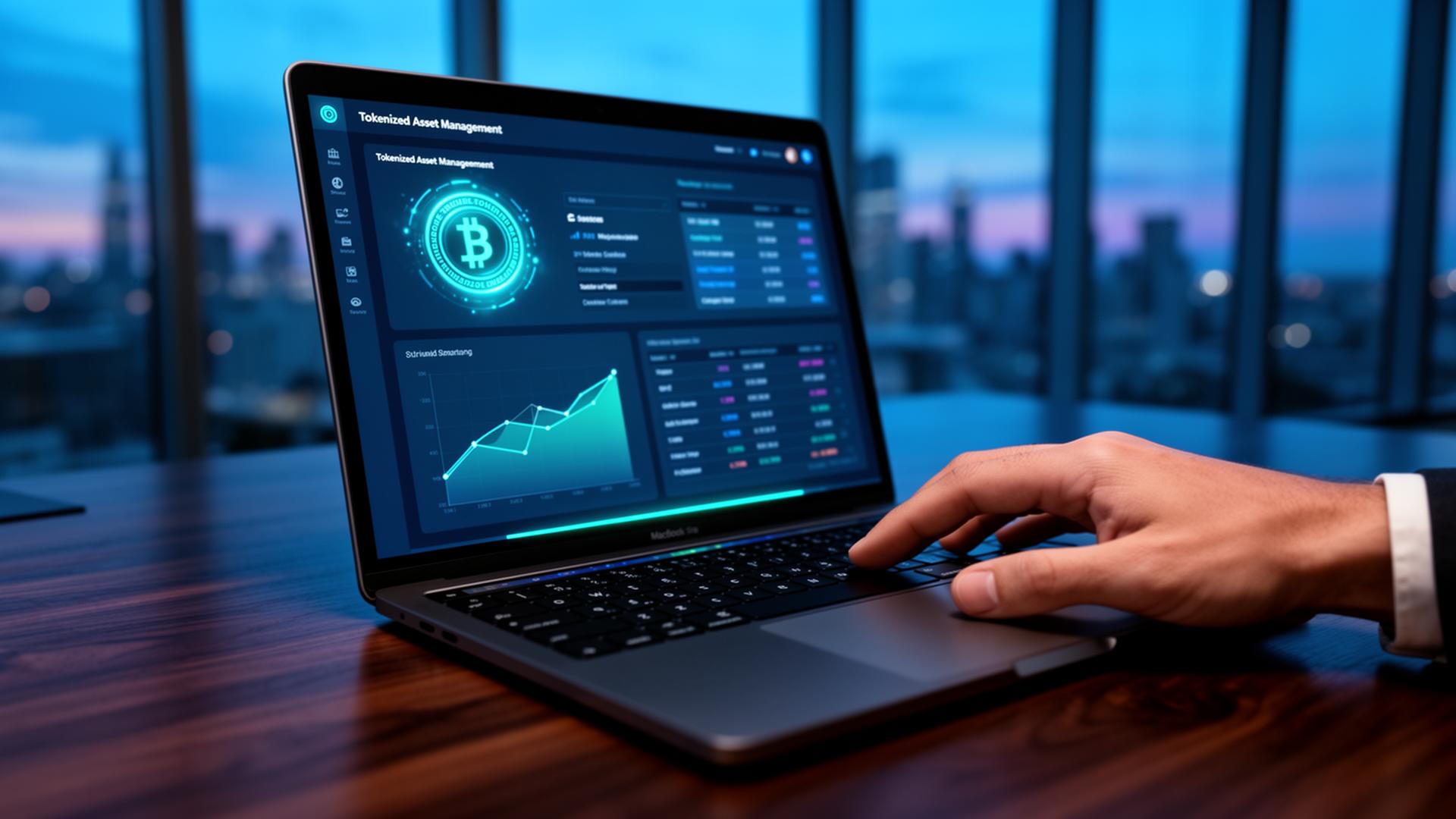 Plataforma de gestão de ativos tokenizados em uso